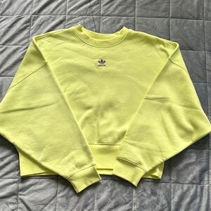 Adidas Women's boxy yellow sweater